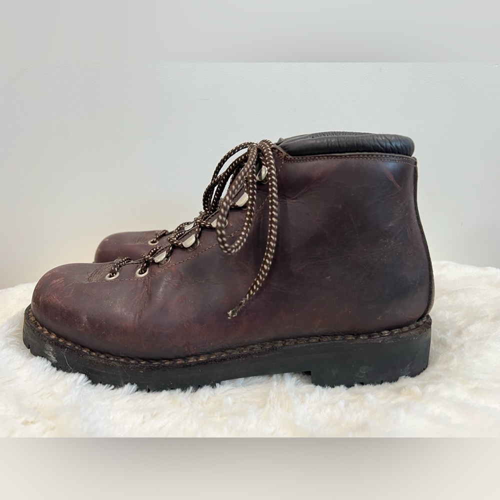 Calzaturificio The Alps By Fabiano Leather Mountaineering Hiking Boots Italy 7.5 - Picture 5 of 12